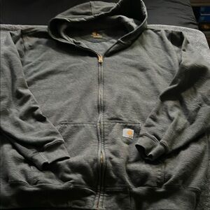 Carhartt Charcoal Full-Zip Hoodie